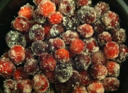 Sugared cranberries